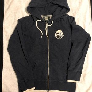 Roots Zip-Up Hoodie Size XS